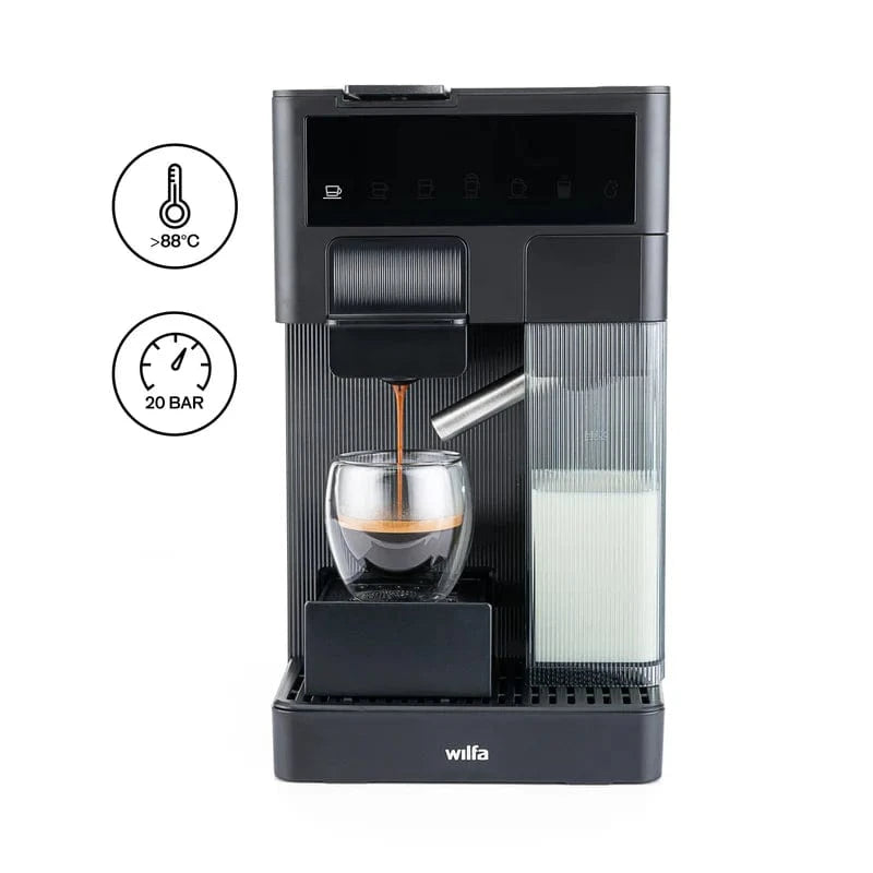 Wilfa Volo Multi - Kapseln, Kaffee und mehr - INKLUSIVE ADAPTER FÜR FILTERKAFFEE Kaffeevollautomat Wilfa - Rheinland.Coffee