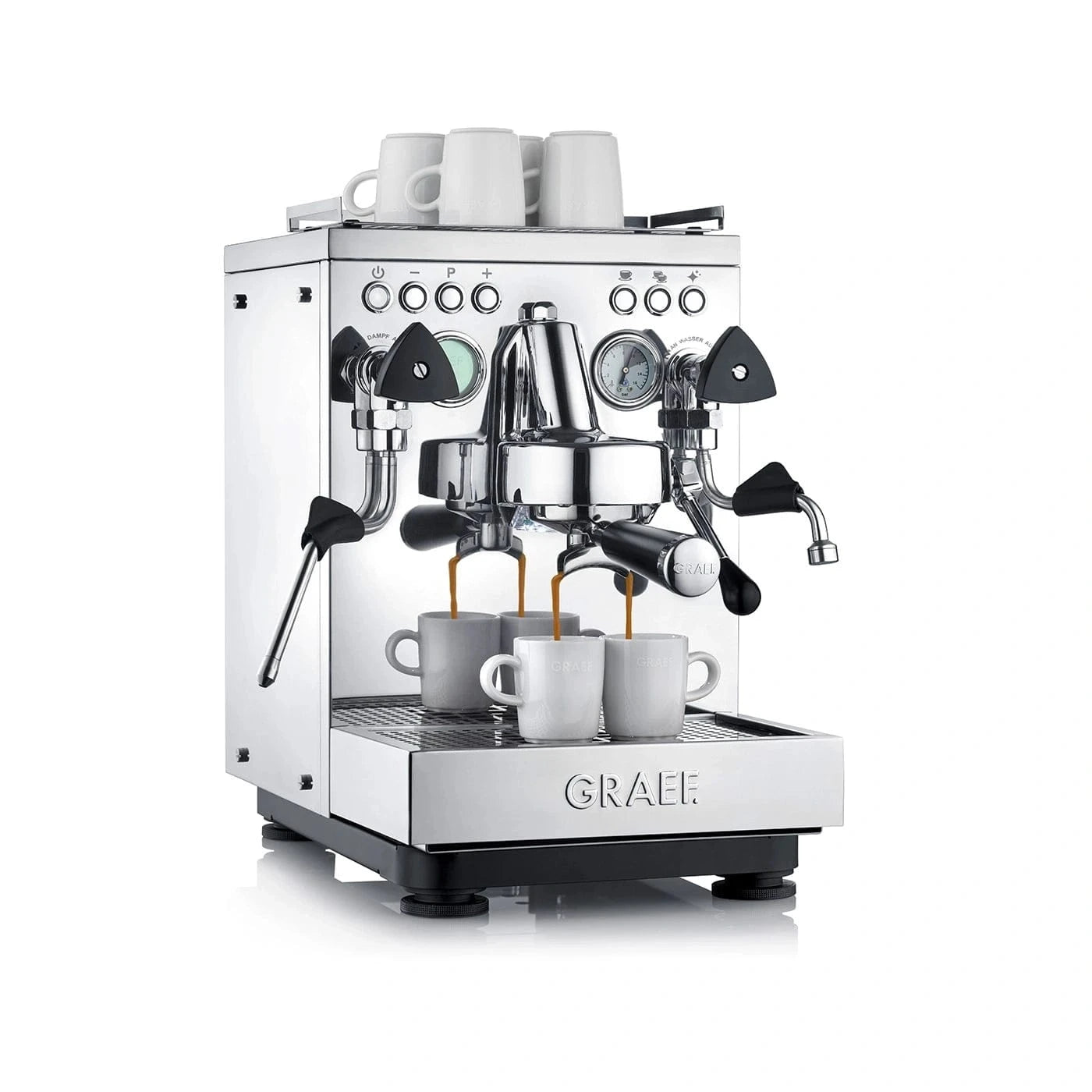 GRAEF Estessa - Duo Thermoblock Chrom Druckprofile Espressomaschinen GRAEF - Rheinland.Coffee