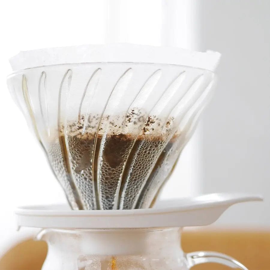 Hario V60 Glass Dripper Glas Handfilter Größe 02 - NEUE Version Hario - Rheinland.Coffee