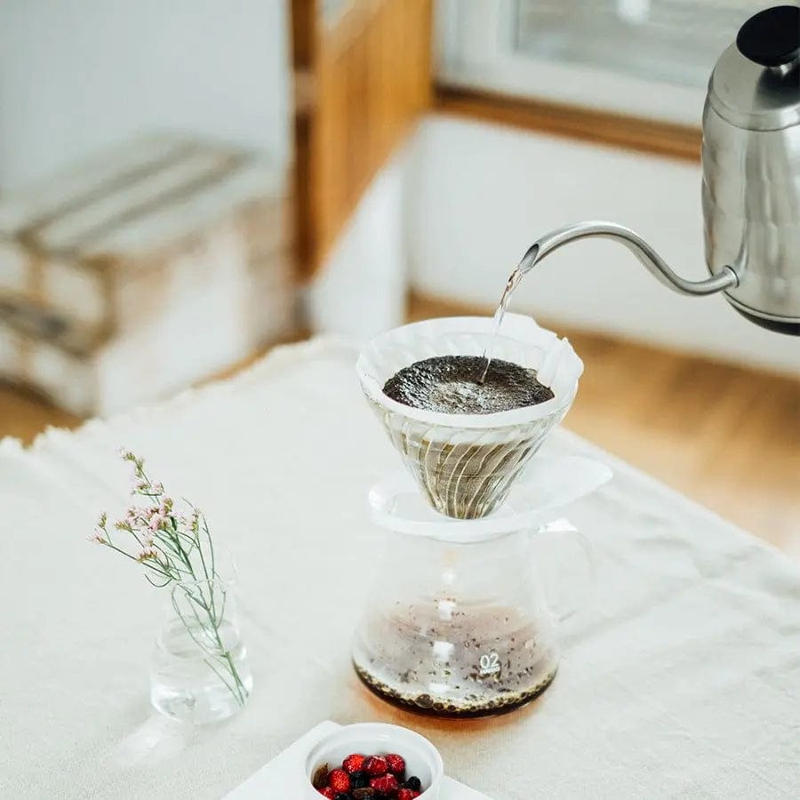 Hario V60 Glass Dripper Glas Handfilter Größe 02 - NEUE Version Hario - Rheinland.Coffee