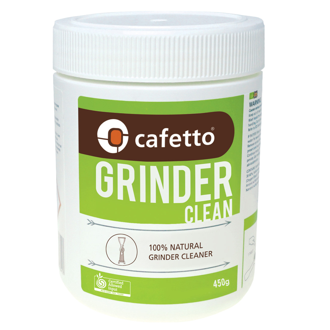 Cafetto Grinder Clean Mühlenreiniger 450 Gramm  - Kaffeemühlenreinigung Reiniger und Entkalker cafetto    - Rheinland.Coffee