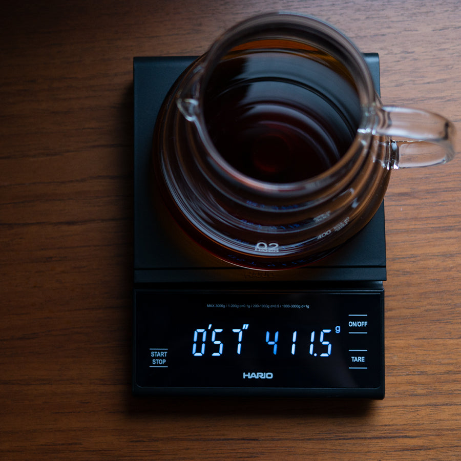 Hario Drip Scale - Waage mit Timer - Neue Version Waage Hario    - Rheinland.Coffee