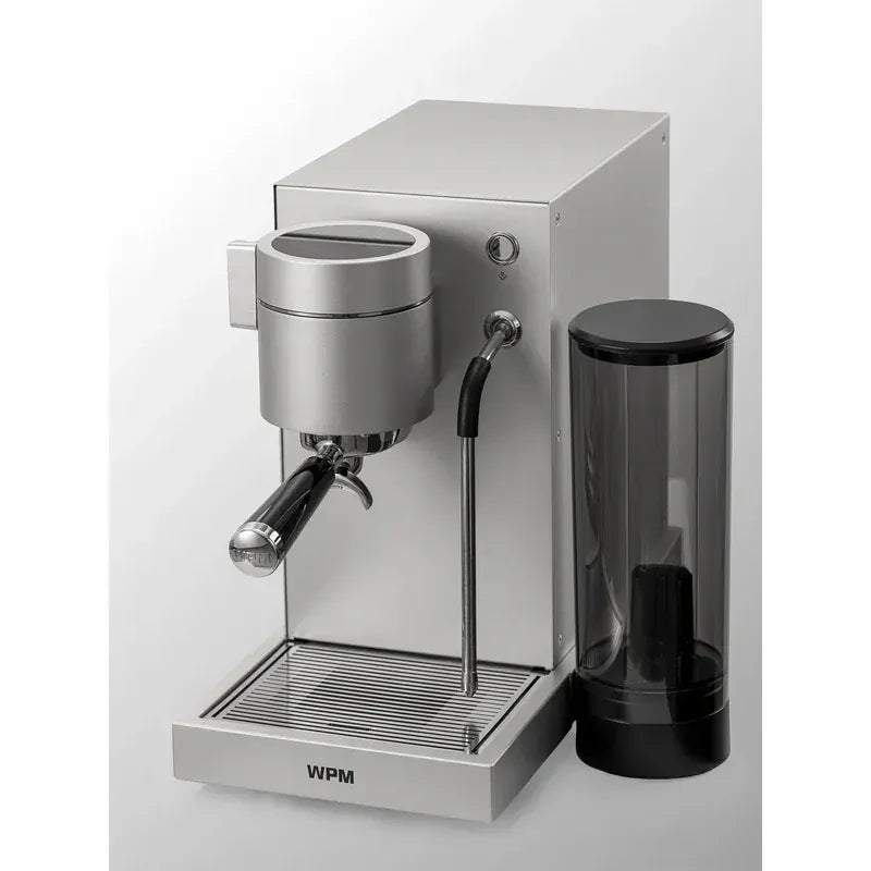 WPM PRIMUS Espressomaschine – Dual Thermoblock Hybrid System, Gear Pump, Pressure Profiling Espressomaschinen WPM Silber - Rheinland.Coffee