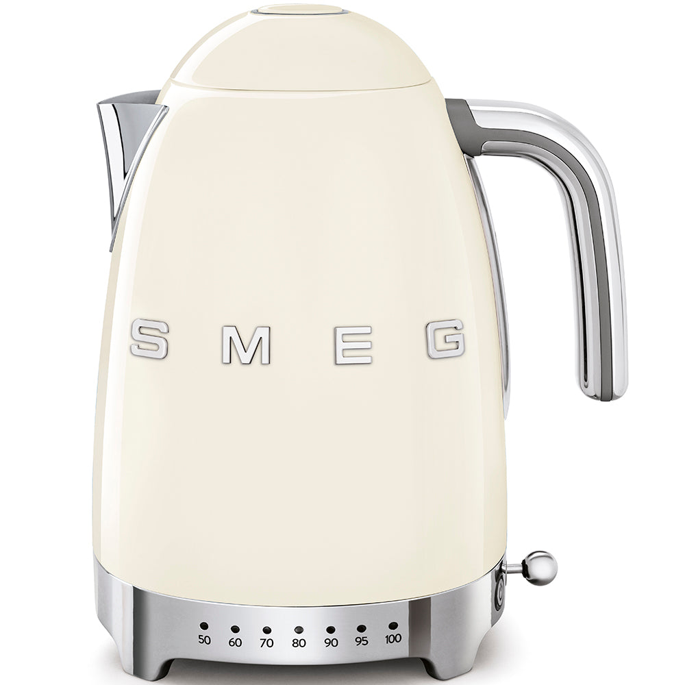 SMEG Wasserkocher 50's Style mit regelbarer Temperatureinstellung Wasserkocher SMEG Creme - Rheinland.Coffee