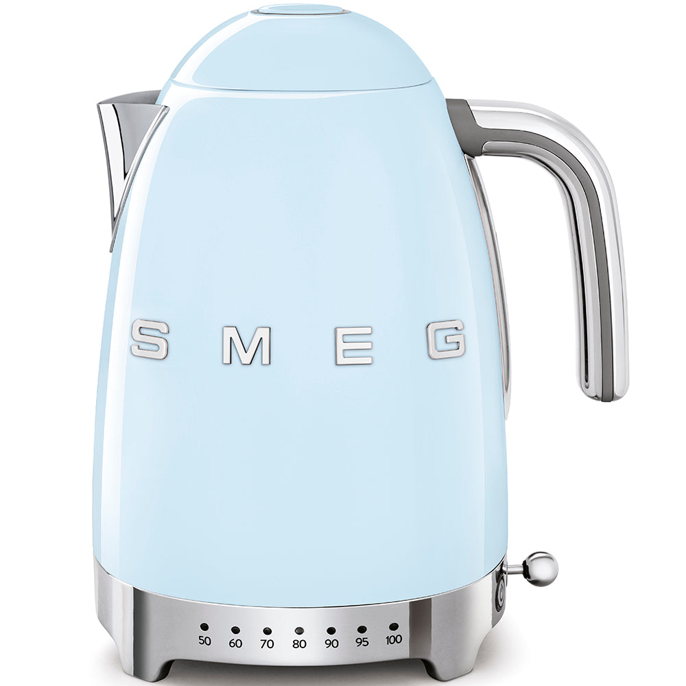 SMEG Wasserkocher 50's Style mit regelbarer Temperatureinstellung Wasserkocher SMEG Pastellblau - Rheinland.Coffee