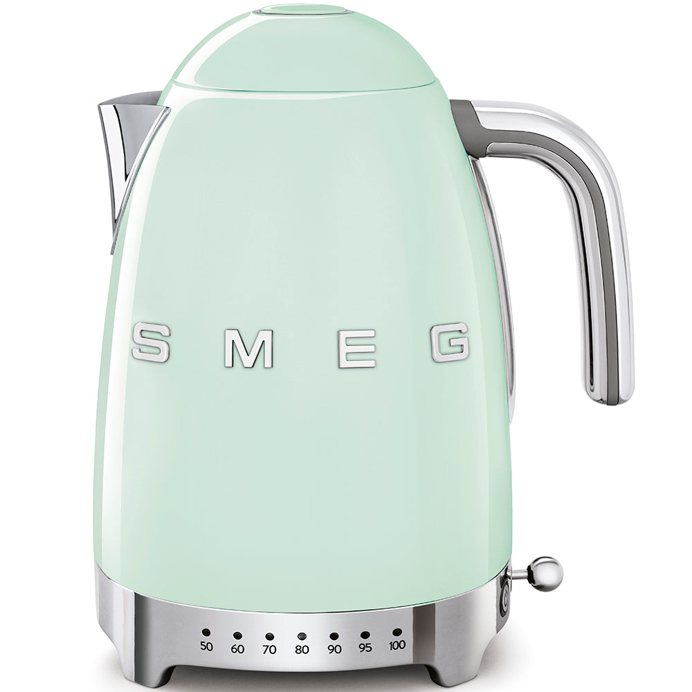 SMEG Wasserkocher 50's Style mit regelbarer Temperatureinstellung Wasserkocher SMEG Pastellgrün - Rheinland.Coffee