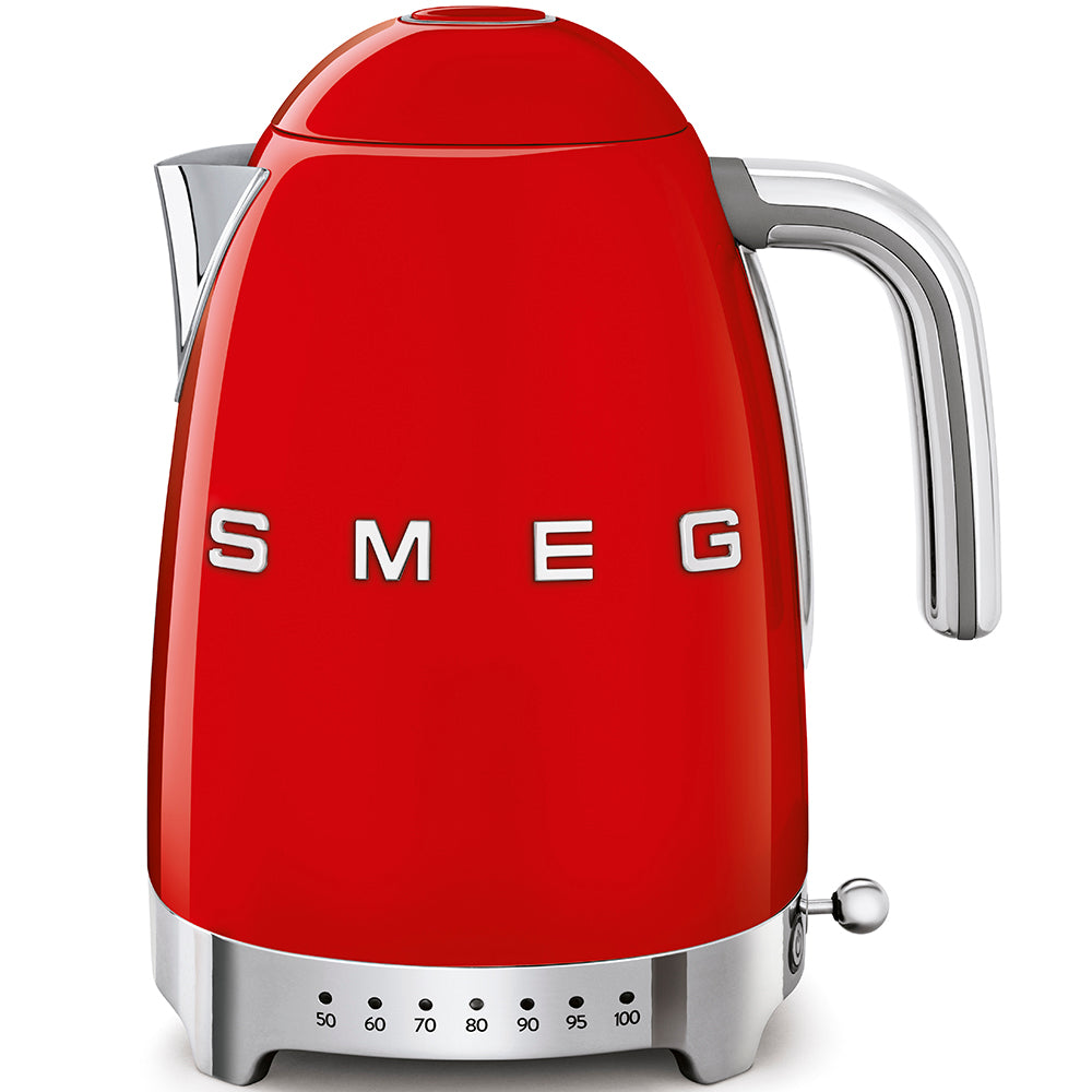 SMEG Wasserkocher 50's Style mit regelbarer Temperatureinstellung Wasserkocher SMEG Rot - Rheinland.Coffee