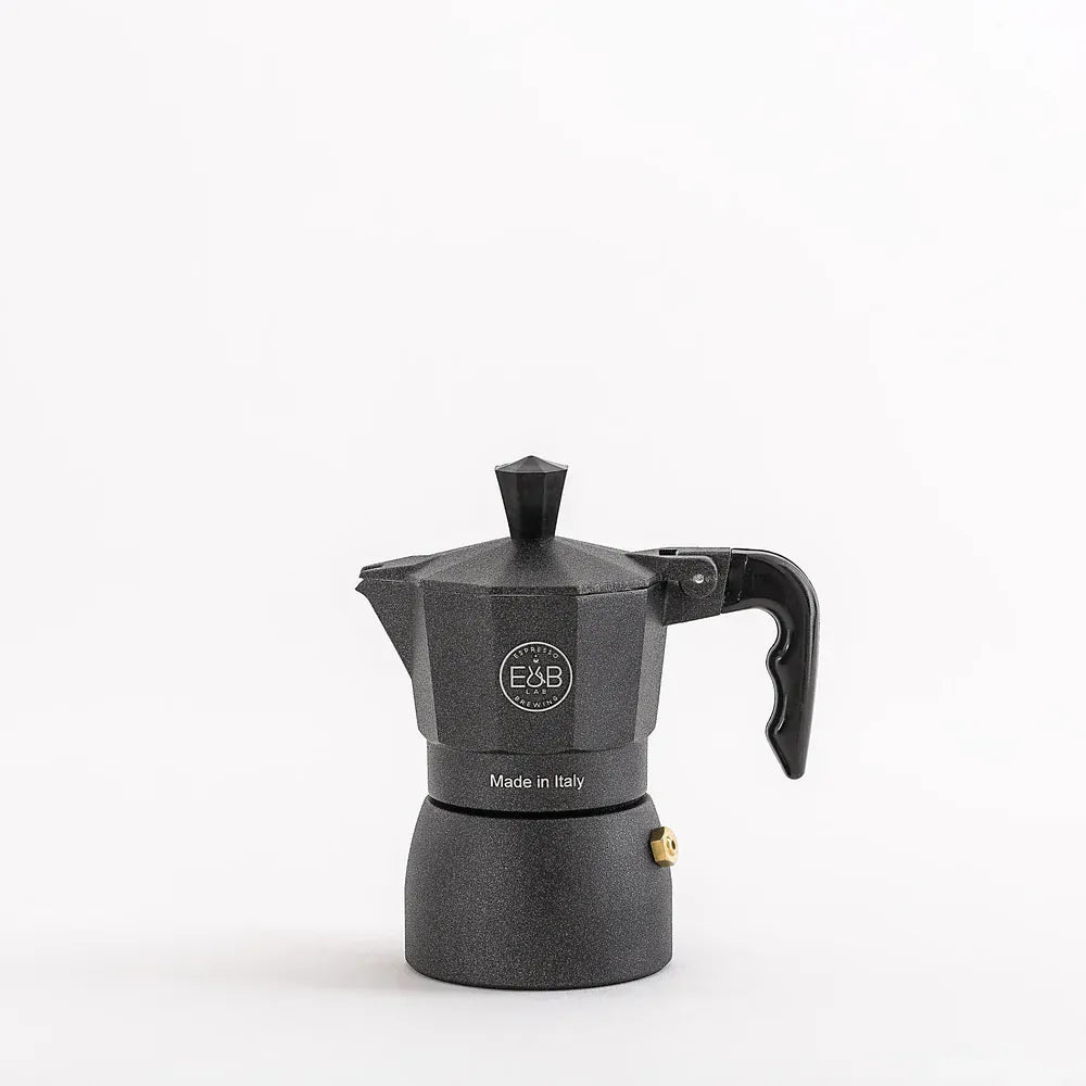 E&B LAB Classic Moka Pot mit IMS Competition Filter - 3 Größen Mokkakanne IMS 1 Tasse - Rheinland.Coffee