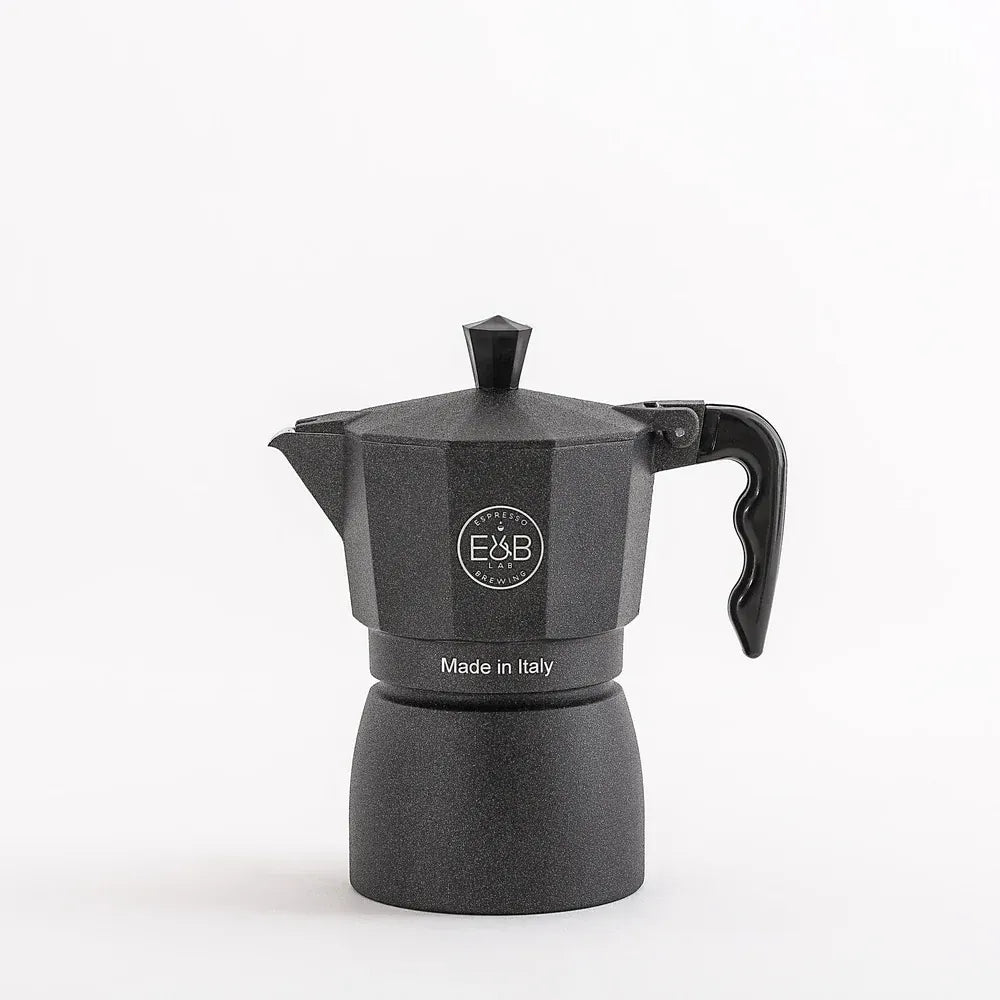 E&B LAB Classic Moka Pot mit IMS Competition Filter - 3 Größen Mokkakanne IMS 3 Tassen - Rheinland.Coffee