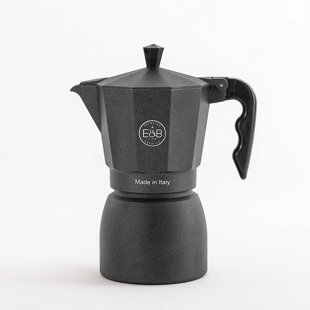 E&B LAB Classic Moka Pot mit IMS Competition Filter - 3 Größen Mokkakanne IMS 6 Tassen - Rheinland.Coffee