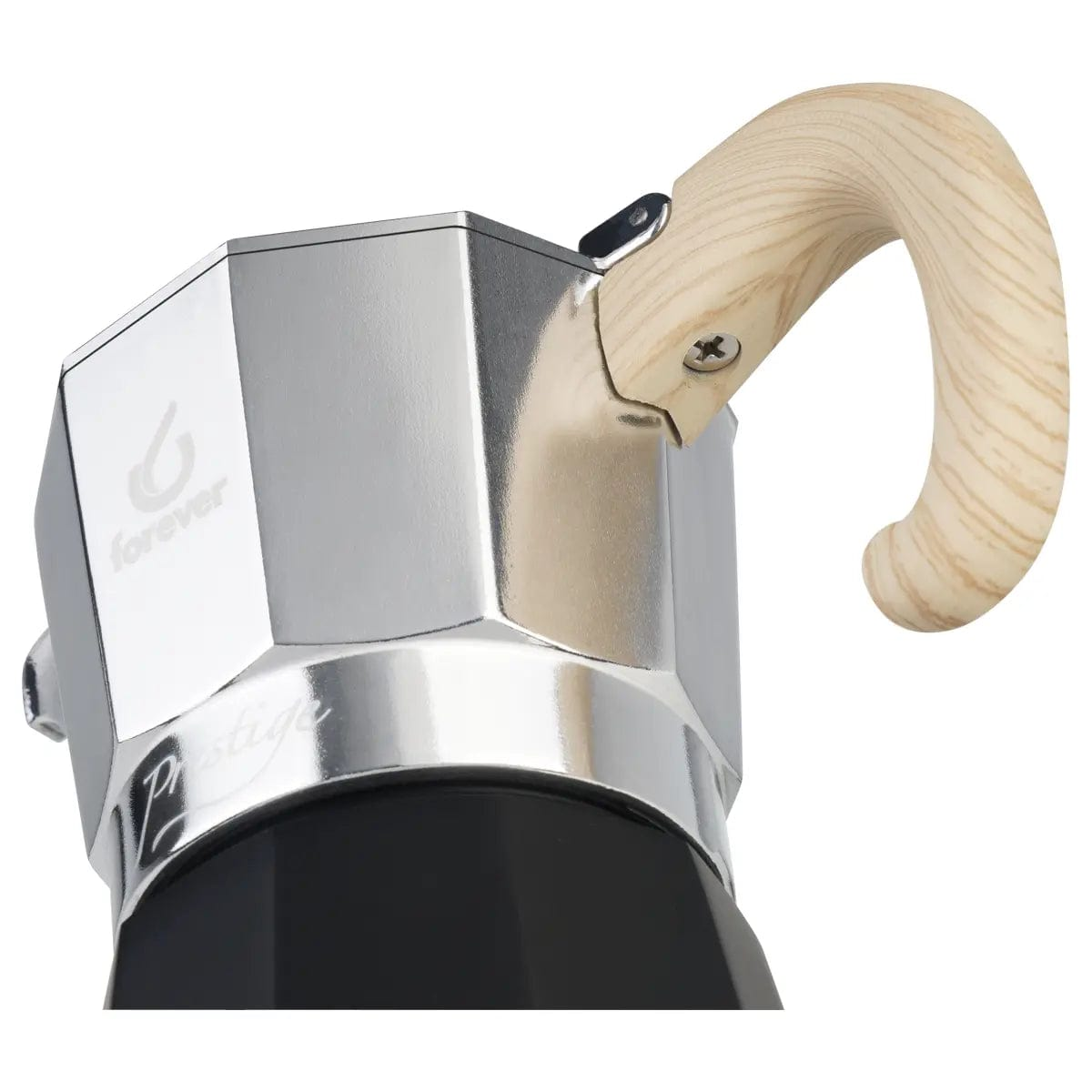 Moka Prestige Woody - Mokkakanne - Holzoptik und Aluminium 2 Tassen Forever Mokkakanne Rheinland Coffee