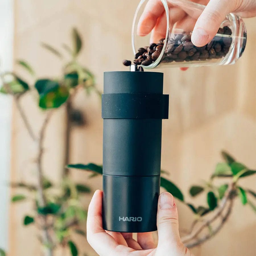 Hario Mini Black Pro - Edelstahl Kaffeemühle Handmühle 20 Gramm Handmühle Hario - Rheinland.Coffee