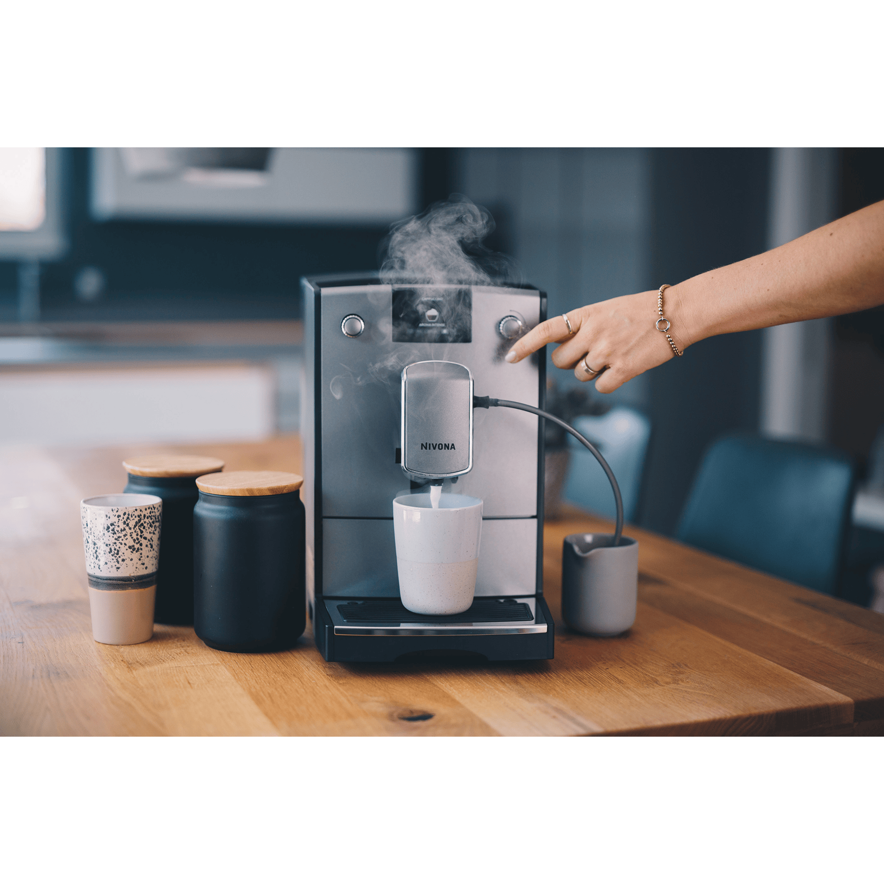 Nivona NICR 6'95 Titan – Chrom – Kaffeevollautomat Kaffeevollautomat Nivona - Rheinland.Coffee