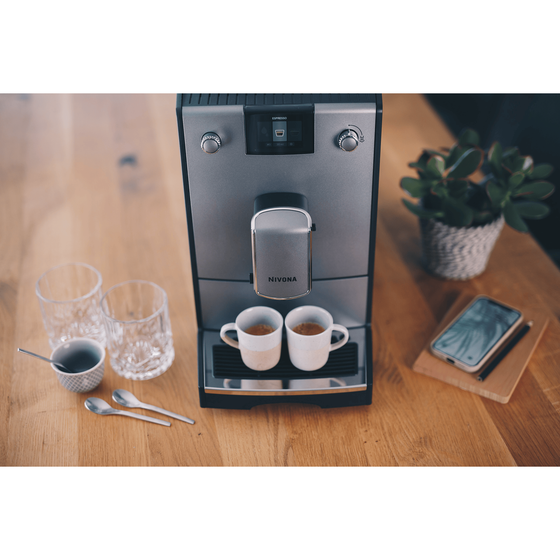 Nivona NICR 6'95 Titan – Chrom – Kaffeevollautomat Kaffeevollautomat Nivona - Rheinland.Coffee