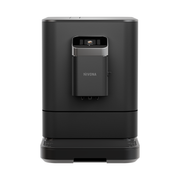 Nivona NIVO 7'101 Kaffeevollautomat in Schwarz von vorn mit eingeschaltetem Touchdisplay