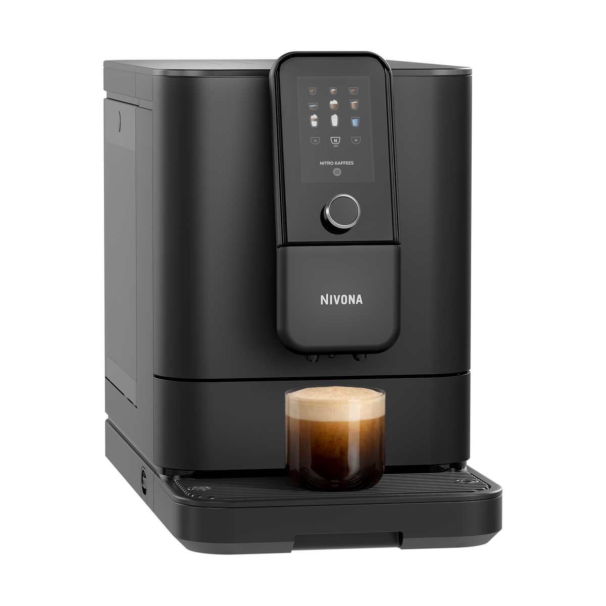 Nivona NIVO 8'111 schräg von vorn mit Nitro Coffee
