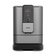 Nivona NIVO 8'113 Kaffeevollautomat in Titan von vorn mit eingeschaltetem TFT-Farbdisplay