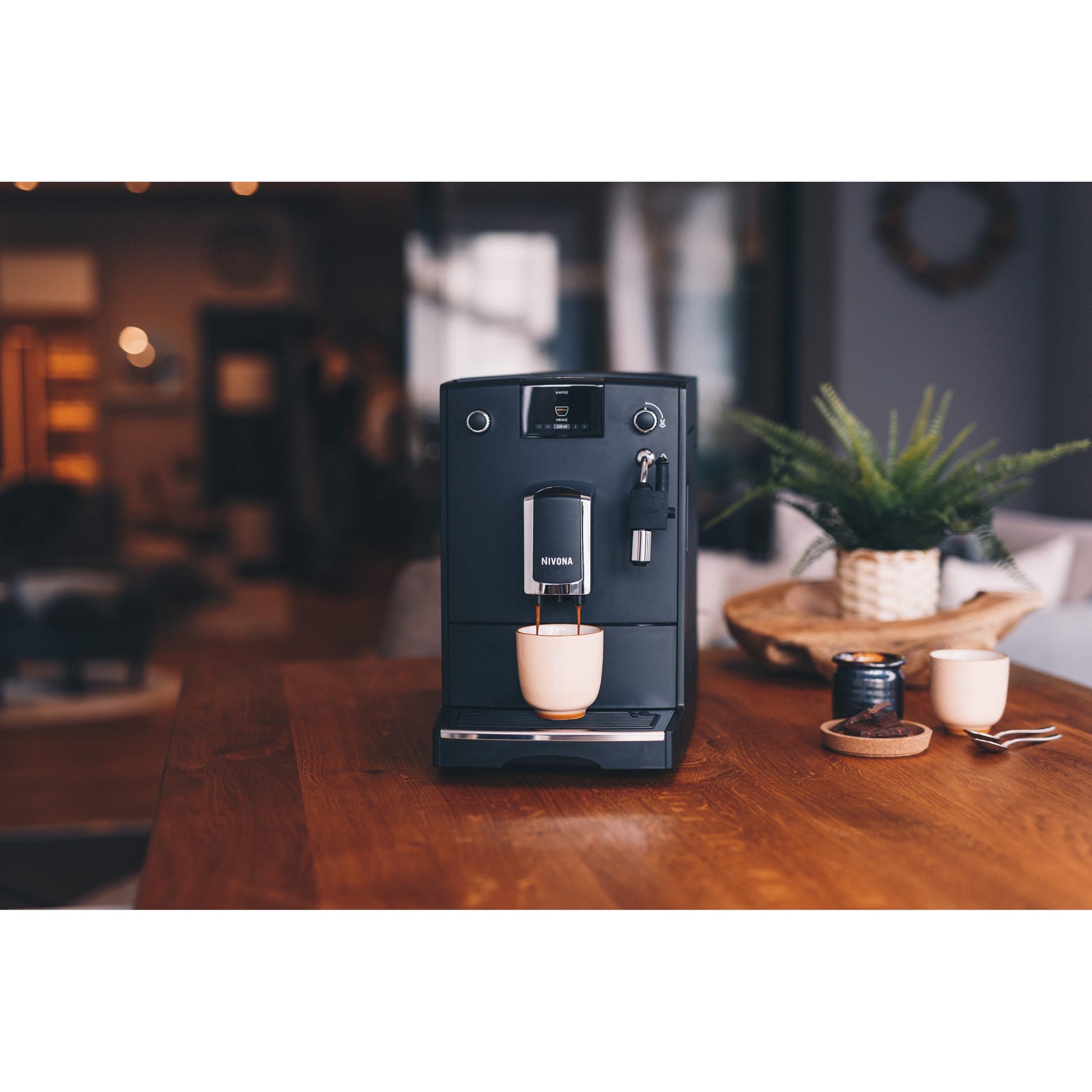 Nivona NICR 5'50 Mattschwarz – Chrom – Kaffeevollautomat Kaffeevollautomat Nivona - Rheinland.Coffee