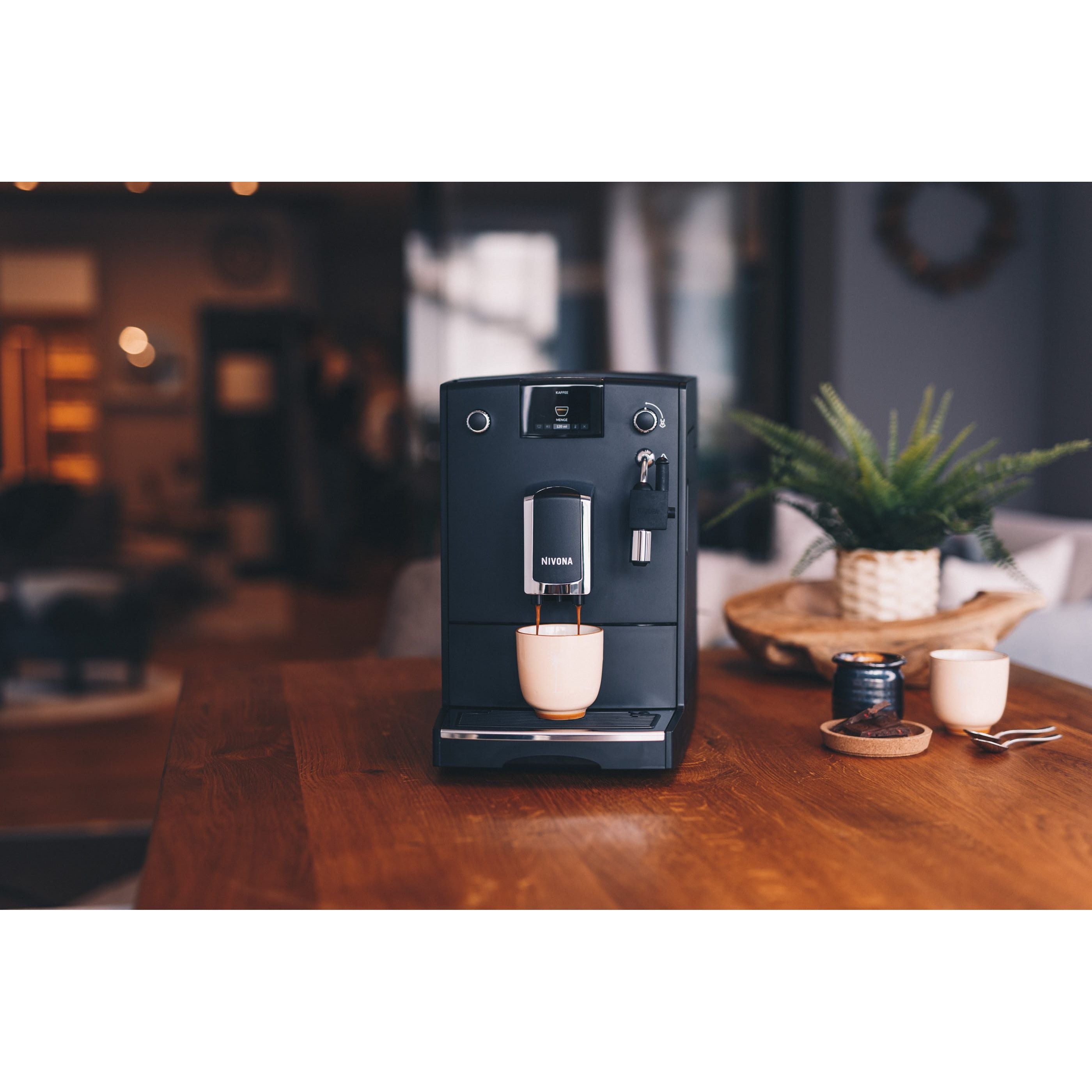 Nivona NICR 5'50 Mattschwarz – Chrom – Kaffeevollautomat Kaffeevollautomat Nivona - Rheinland.Coffee