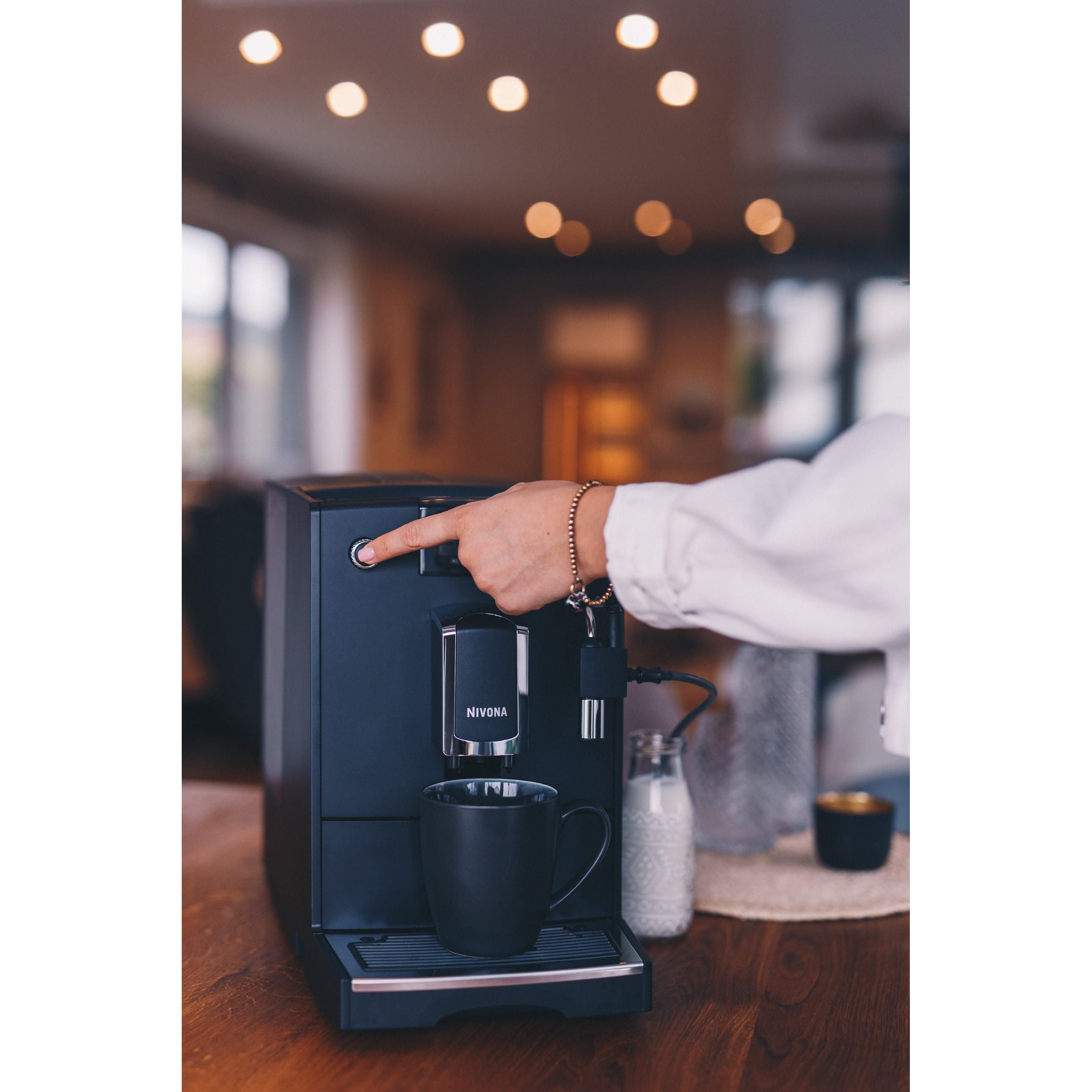 Nivona NICR 5'50 Mattschwarz – Chrom – Kaffeevollautomat Kaffeevollautomat Nivona - Rheinland.Coffee