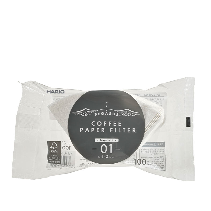 Hario Pegasus Filterpapier - 3 Größen - 100 Filter Filterpapier Hario 01   - Rheinland.Coffee