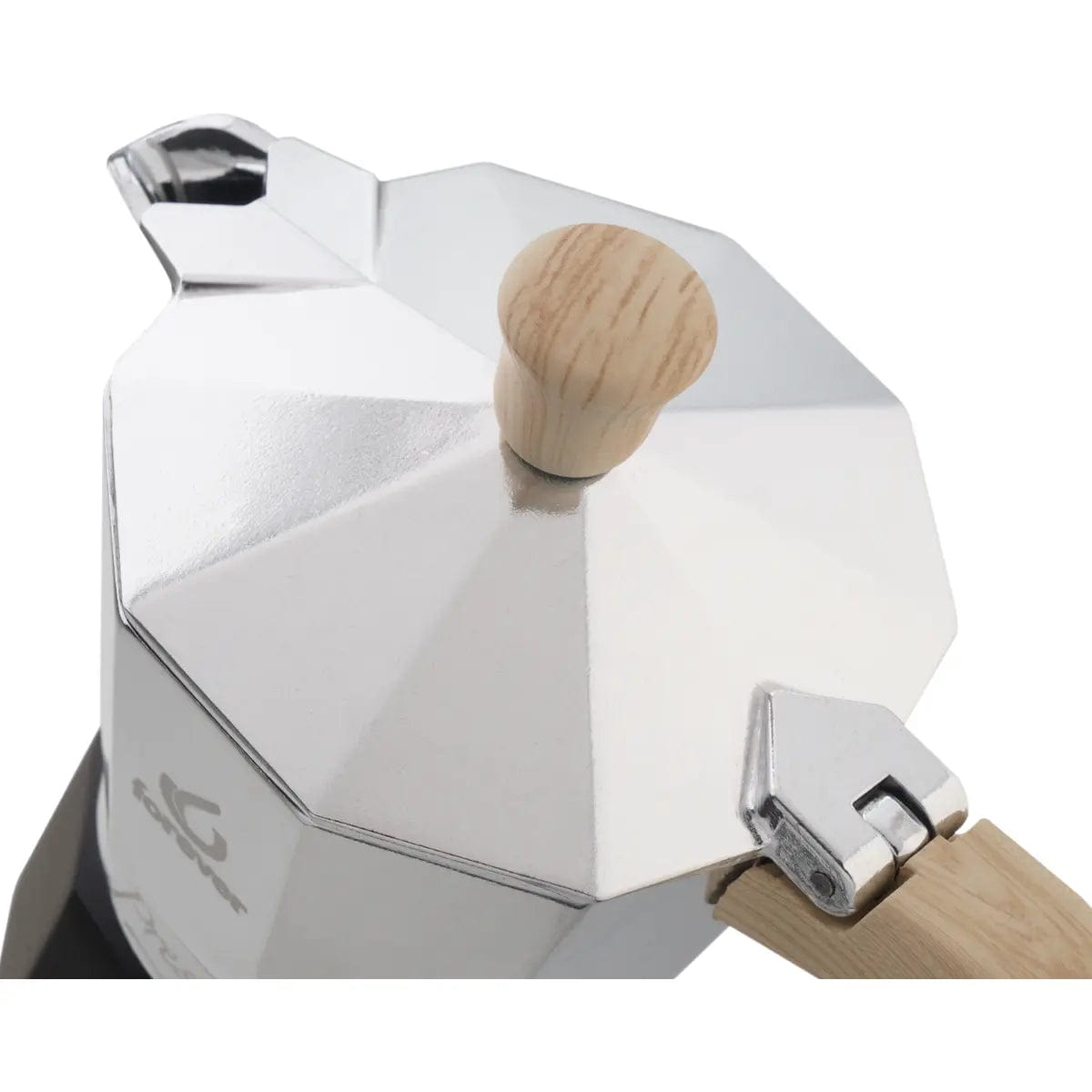 Moka Prestige Woody - Mokkakanne - Holzoptik und Aluminium 6 Tassen Mokkakanne Forever - Rheinland.Coffee