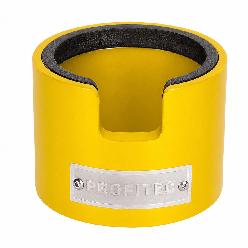 Profitec Tamperstation – Stabiler Halt für Deinen perfekten Espresso Tamper Station Profitec Gelb - Rheinland.Coffee