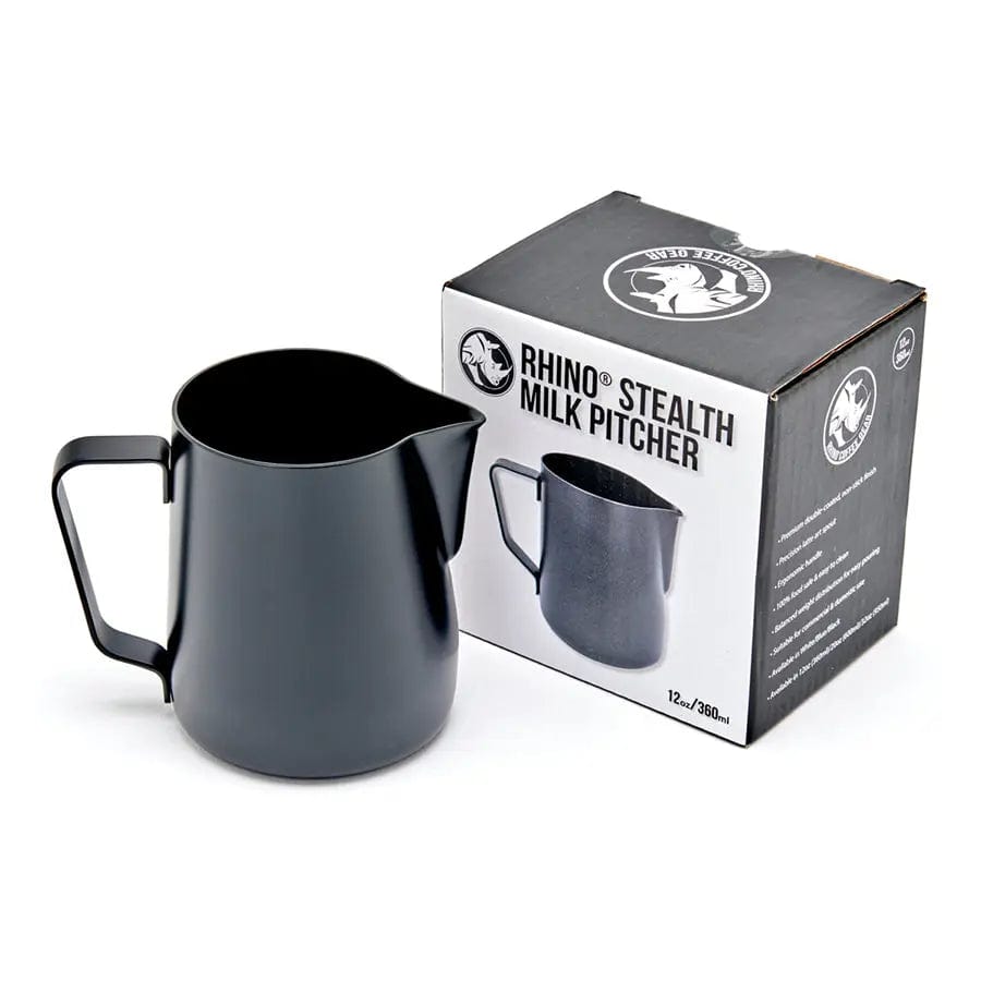 RHINOWARES Stealth Milchkännchen WEISS oder SCHWARZ / 360 und 600 ml Milchkännchen Rhinowares - Rheinland.Coffee