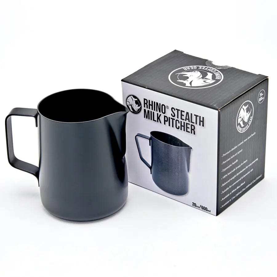 RHINOWARES Stealth Milchkännchen WEISS oder SCHWARZ / 360 und 600 ml Milchkännchen Rhinowares - Rheinland.Coffee