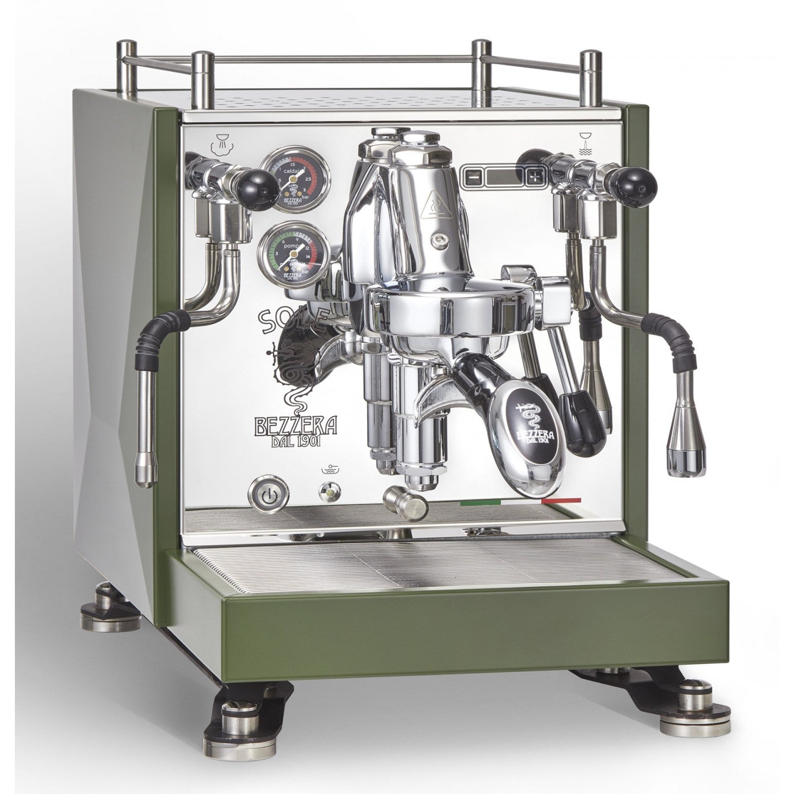 Bezzera Sole Top MN PID – Zweikreiser mit Rotationspumpe - Matt Green