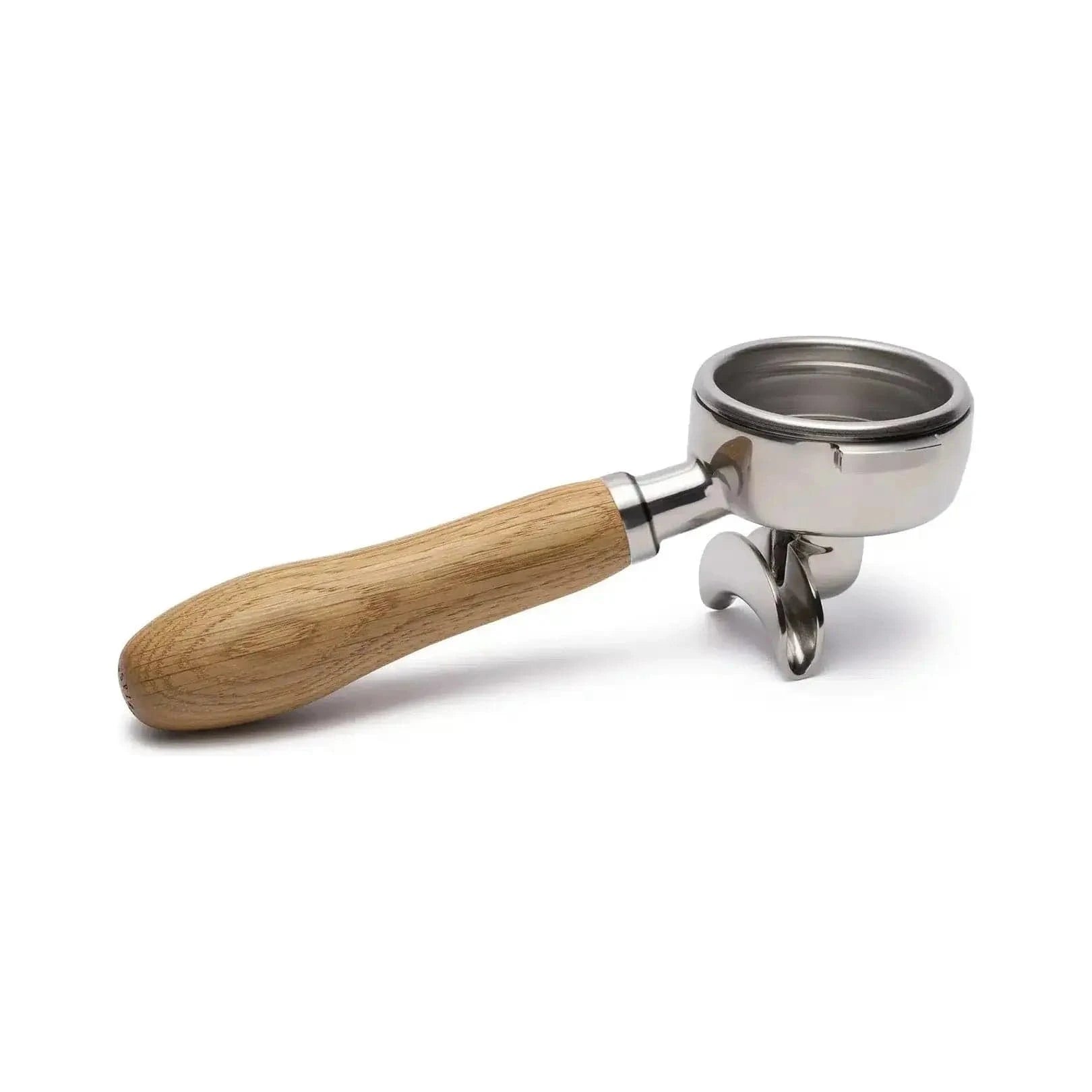 Brewspire Edelstahl Holz Siebträger DOPPELAUSLAUF für E61 Siebträger Brewspire Eichenholz - Rheinland.Coffee