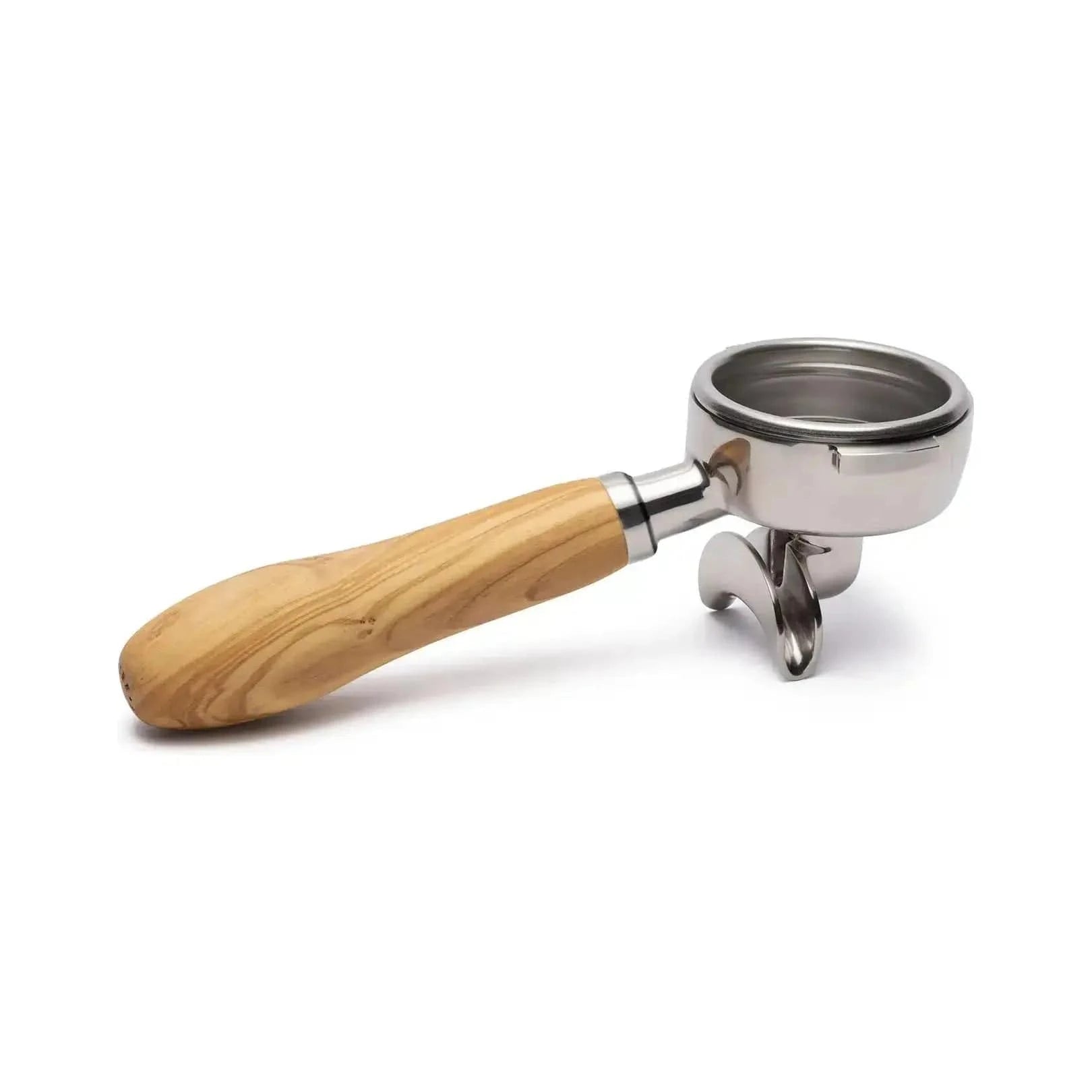 Brewspire Edelstahl Holz Siebträger DOPPELAUSLAUF für E61 Siebträger Brewspire Olivenholz - Rheinland.Coffee