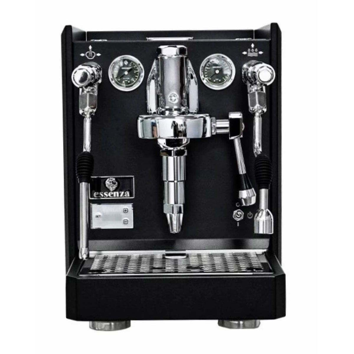 Essenza MODENA Obsidian Black Dual-Boiler, 5 Minuten Aufheizzeit, Dosierelektronik, E61 Espressomaschinen Essenza - Rheinland.Coffee