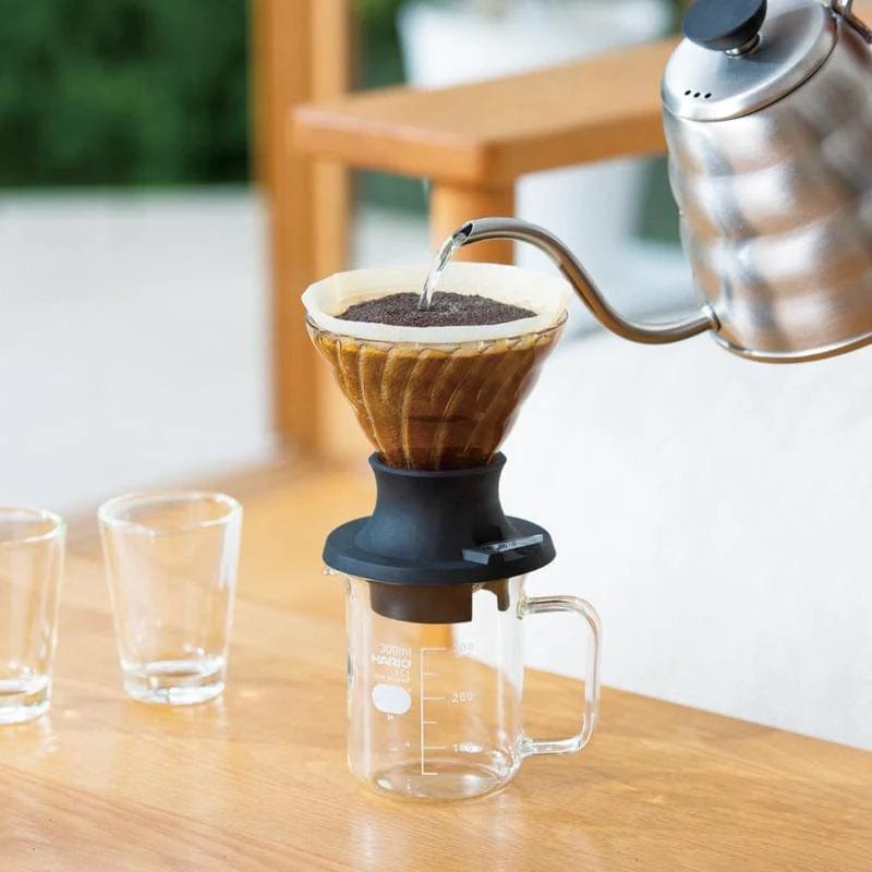 Hario Immersion Dripper Switch Server SET Glas Schwarz Kaffee mobil Hario - Rheinland.Coffee