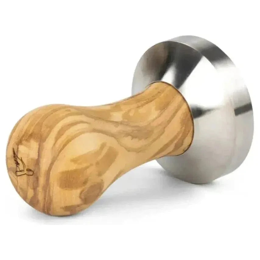 Brewspire Barista Tamper Profi 58 mm für E61 Siebe - Eiche, Nuss, Olive Tamper Brewspire Olivenholz - Rheinland.Coffee