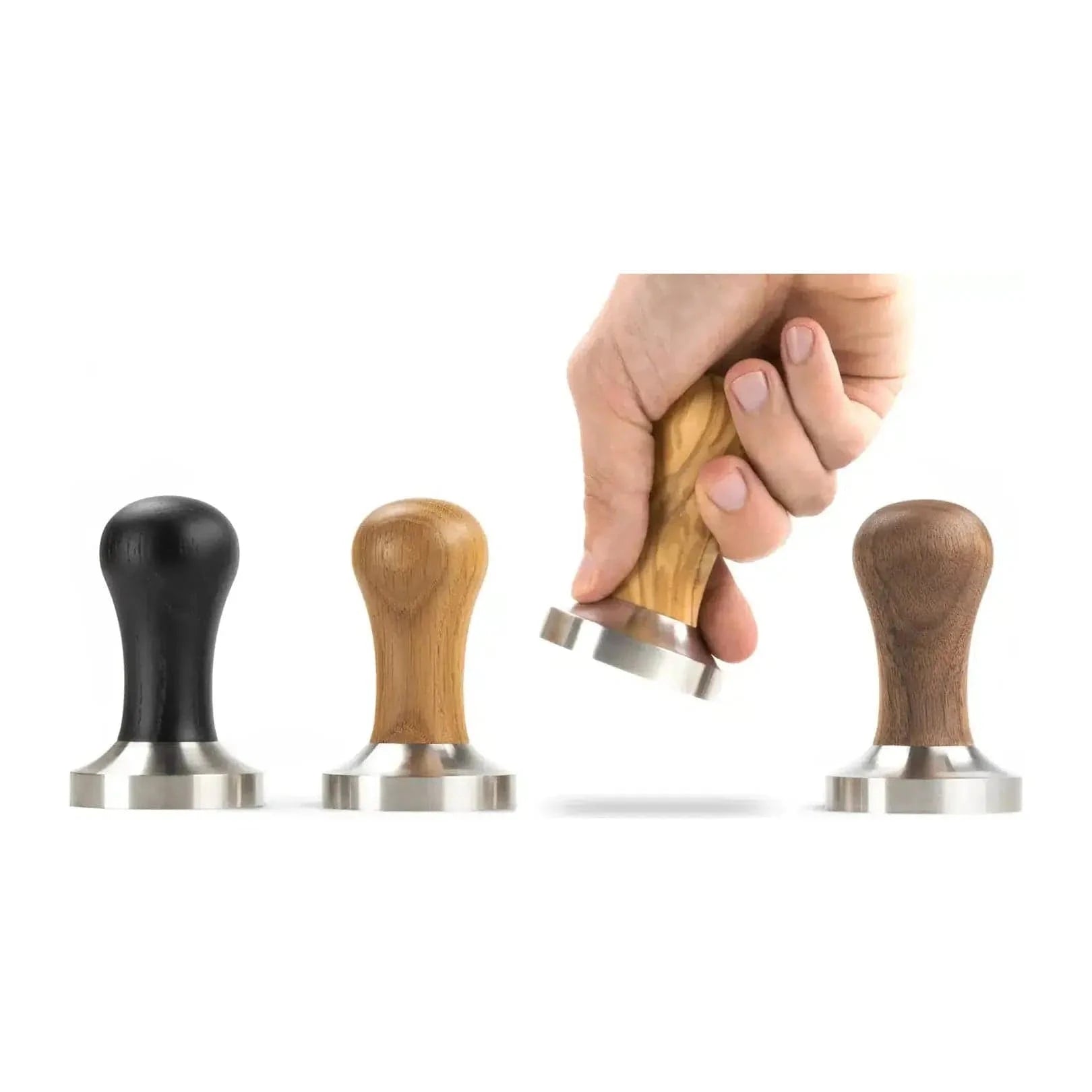 Brewspire Barista Tamper Profi 58 mm für E61 Siebe - Eiche, Nuss, Olive Tamper Brewspire - Rheinland.Coffee