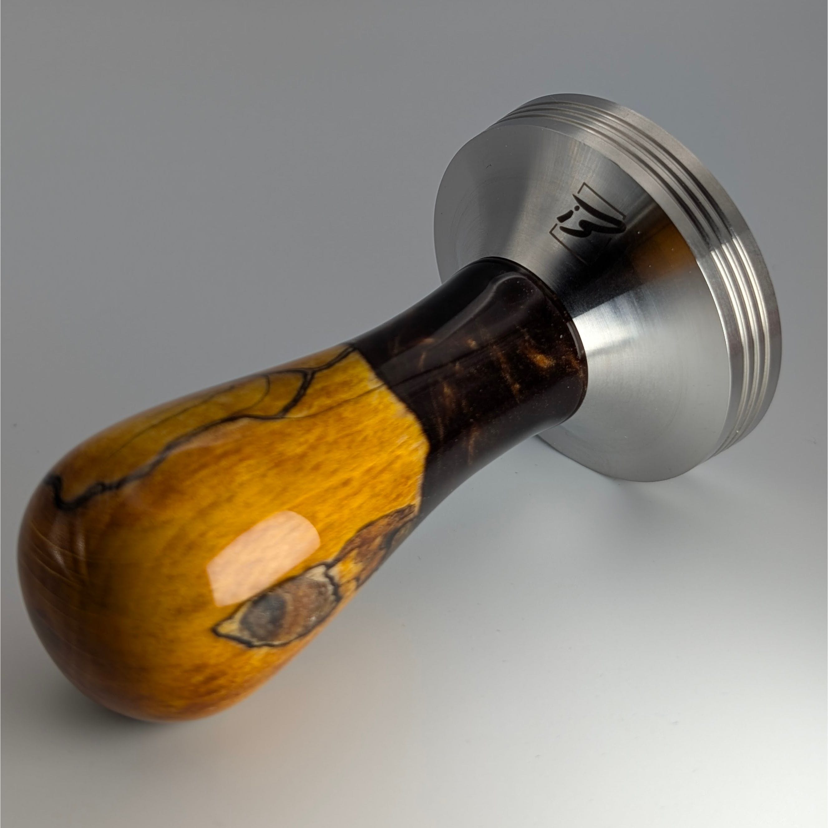Epoxy Elegance Tamper #21 – Gestockte Buche & Black Resin | Emmerich Art Tamper EMMERICH Art - Rheinland.Coffee