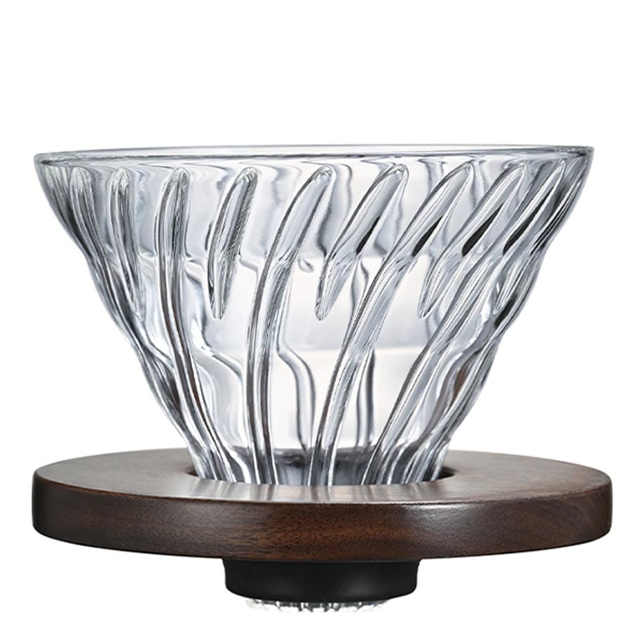 Hario Glass Coffee Dripper V60 02 – Walnut Wood Handfilter Hario - Rheinland.Coffee