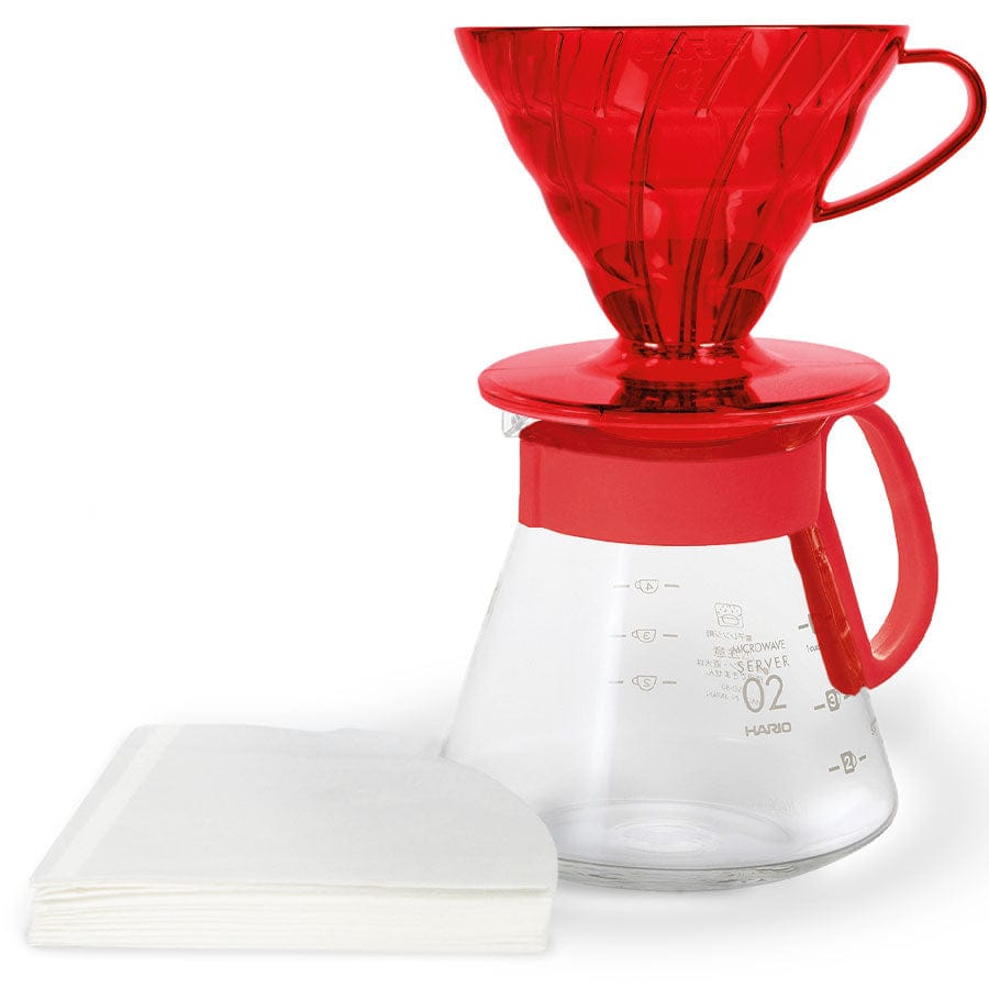 Hario V60 Dripper & Server Set 02 – Candy Edition Hario Kaffee mobil Desert Red Rheinland Coffee