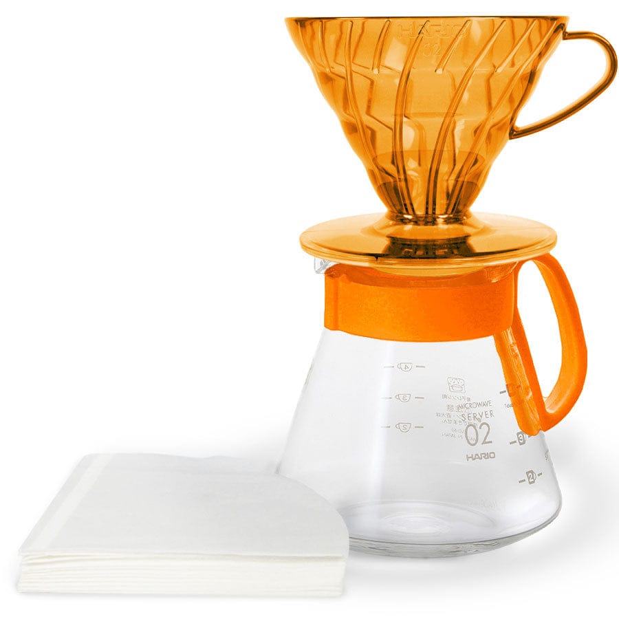 Hario V60 Dripper & Server Set 02 – Candy Edition Hario Kaffee mobil Koi Orange Rheinland Coffee