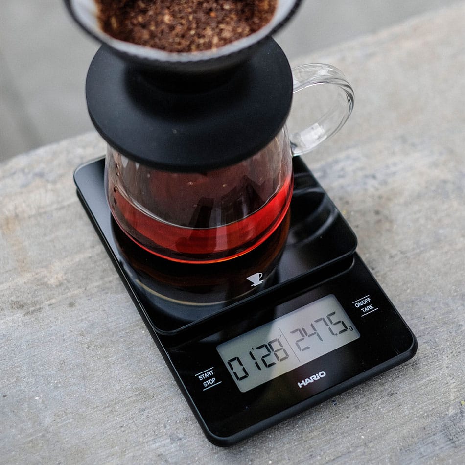 HARIO Barista Glass Scale – Präzision trifft auf edles Design Waage Hario - Rheinland.Coffee