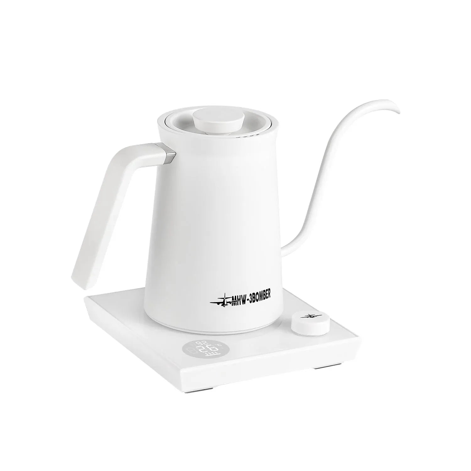 MHW-3BOMBER Assassin Schwanenhals-Wasserkocher (600 ml) Wasserkocher MHW-3Bomber Weiß - Rheinland.Coffee