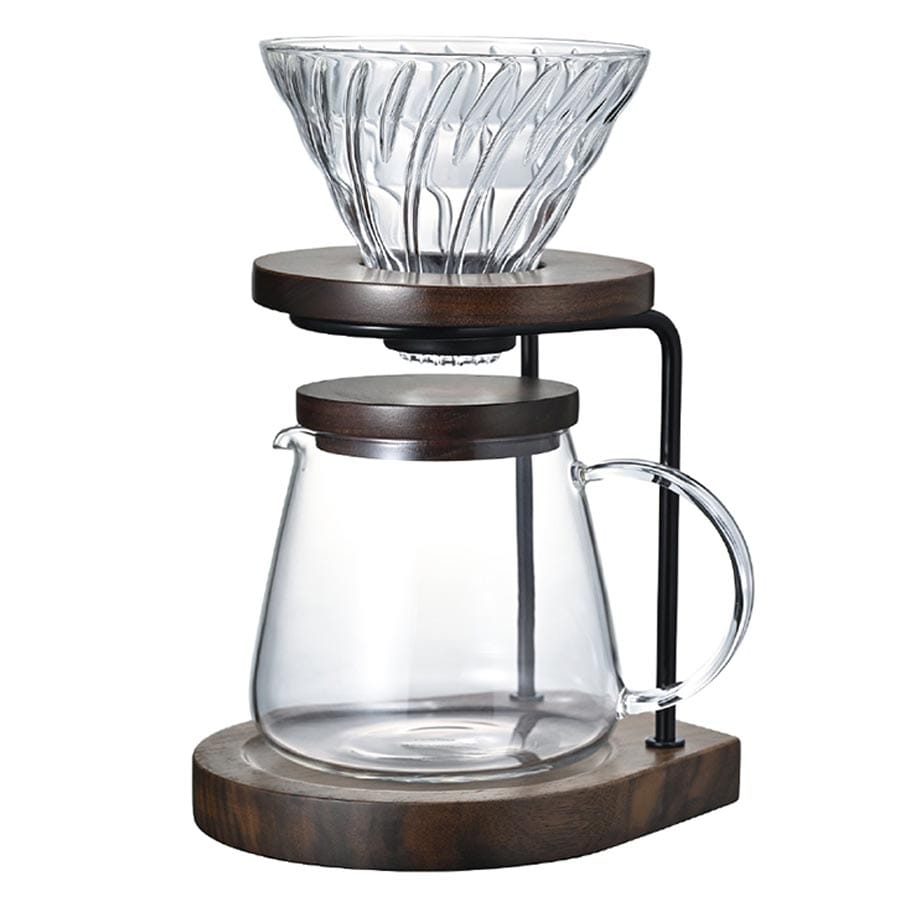 Hario Drip Stand Set Walnut – Pour Over trifft auf echtes Handwerk Handfilter Hario - Rheinland.Coffee