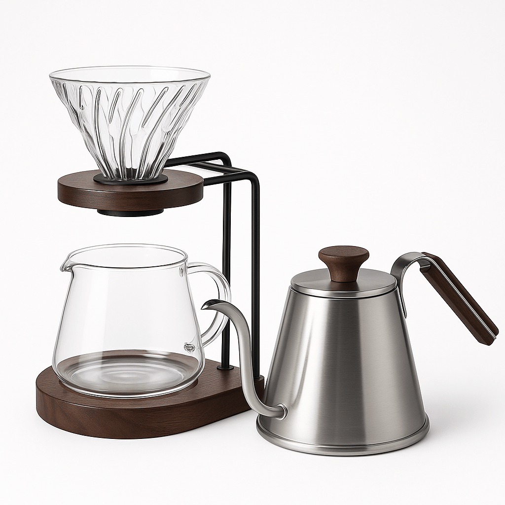 Hario V60 Walnuss Bundle Handfilter Hario - Rheinland.Coffee