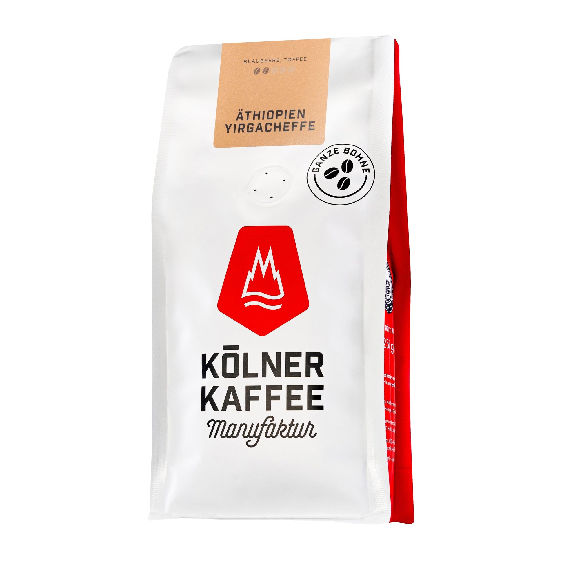 Äthiopien Yirgacheffe – Kaffeebohnen fruchtig & elegant Kölner Kaffeemanufaktur Kölner Kaffeemanufaktur Kaffee Ganze Bohnen / 250 Gramm Rheinland Coffee