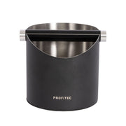 Profitec Abschlagbox Edelstahl Schwarz Rund Abschlagbehälter Profitec - Rheinland.Coffee