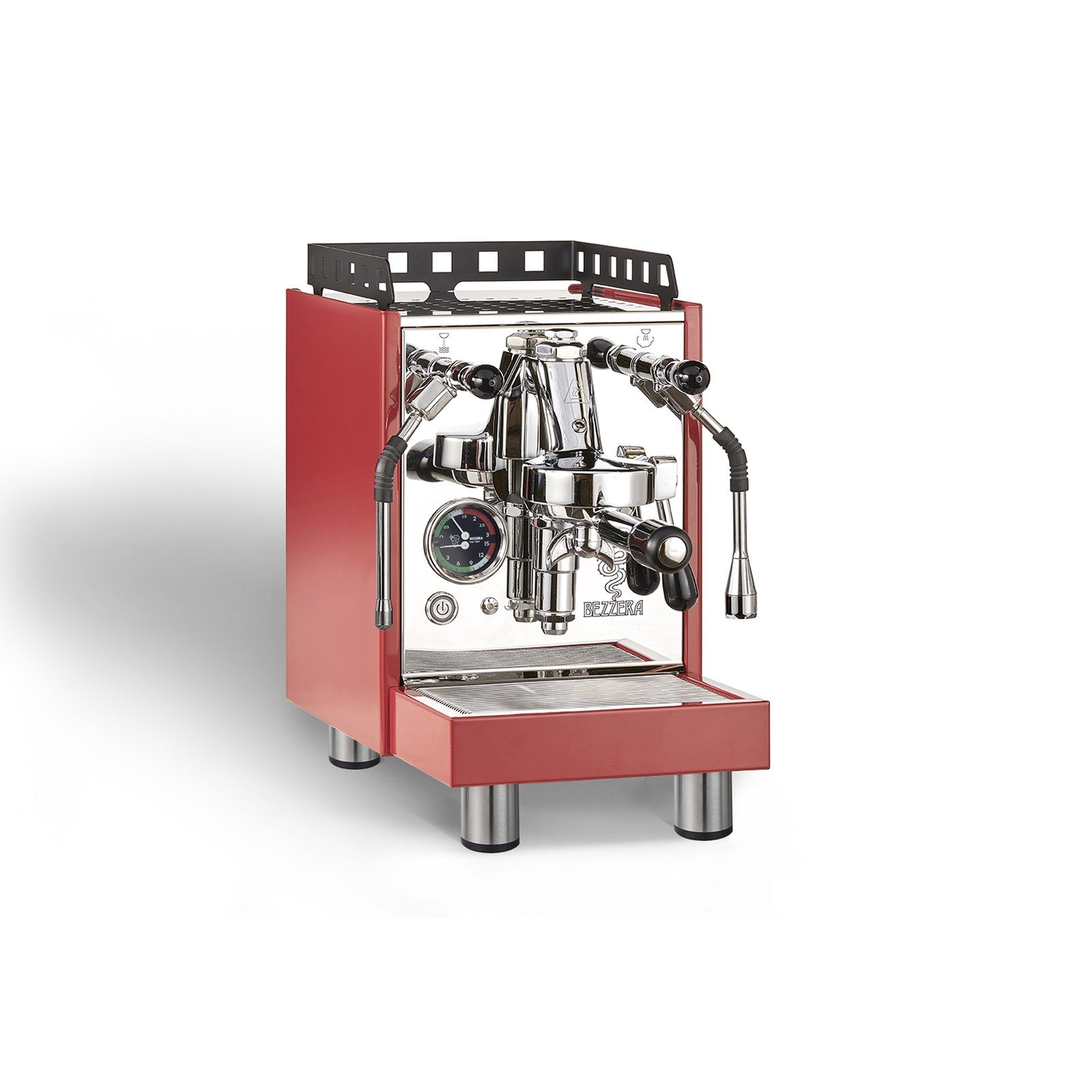 Bezzera Aria S MN Rot, Quadrate – Ansicht 3