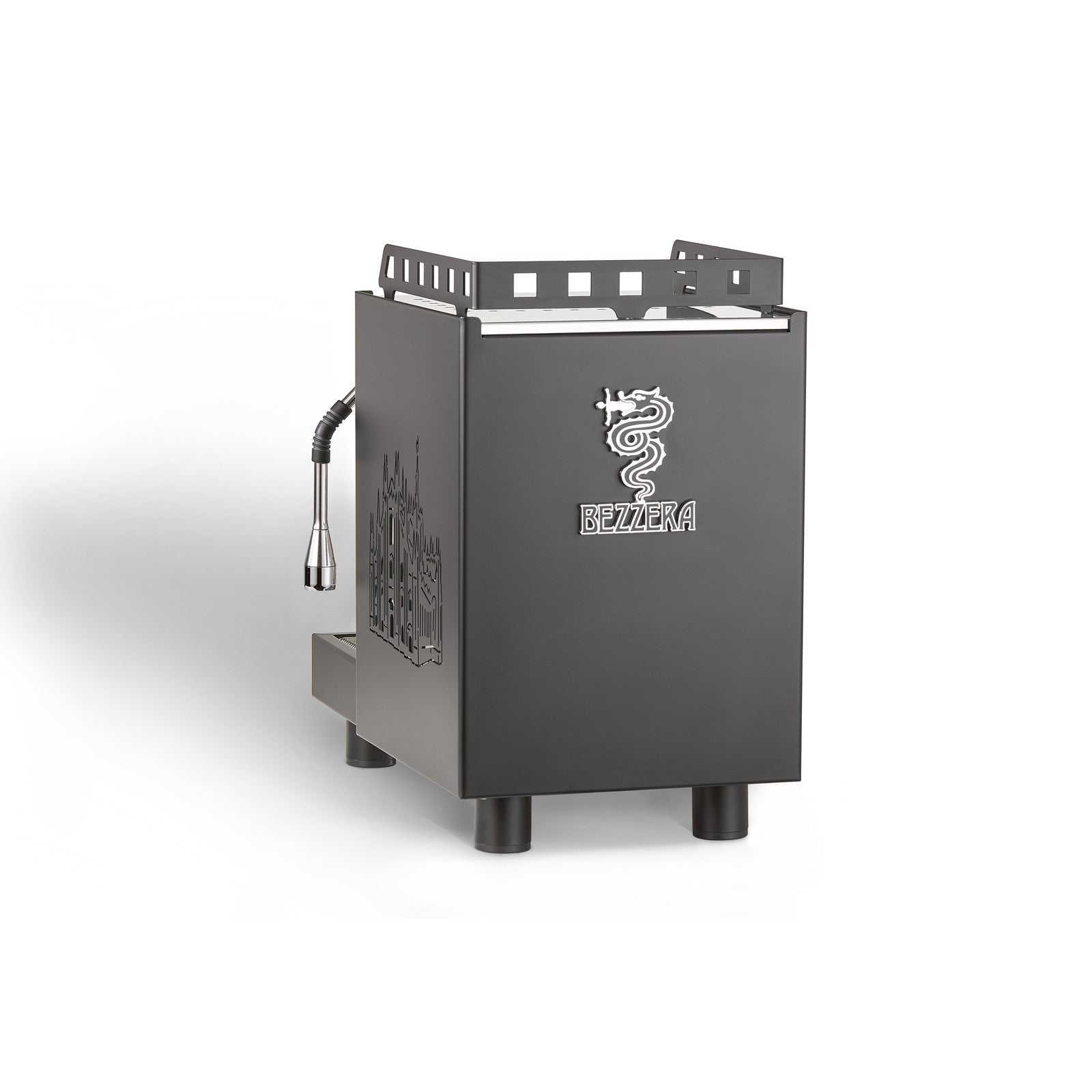 Bezzera Aria S MN Schwarz, Holzquadrate – Ansicht 4