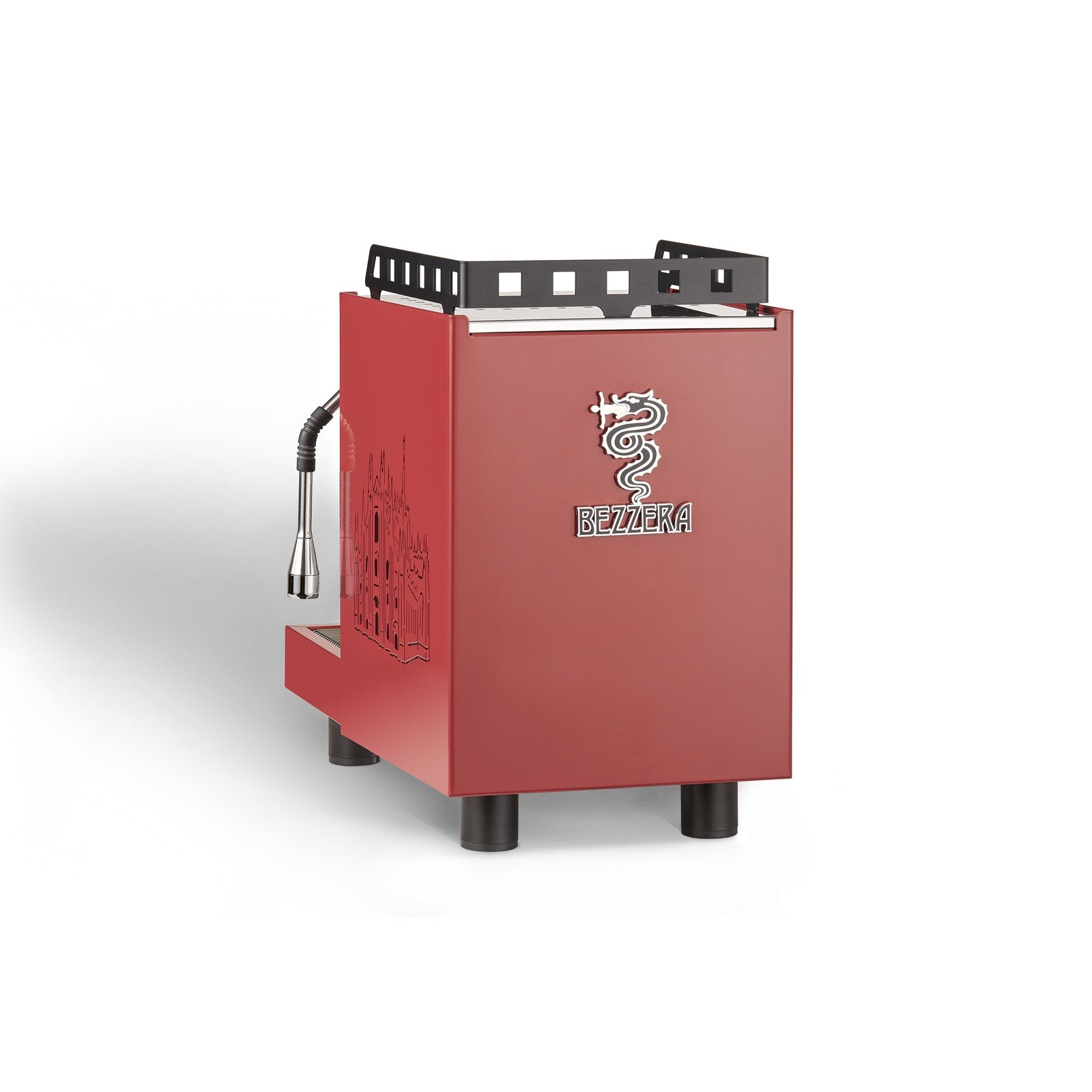 Bezzera Aria S MN Rot, Quadrate – Ansicht 4