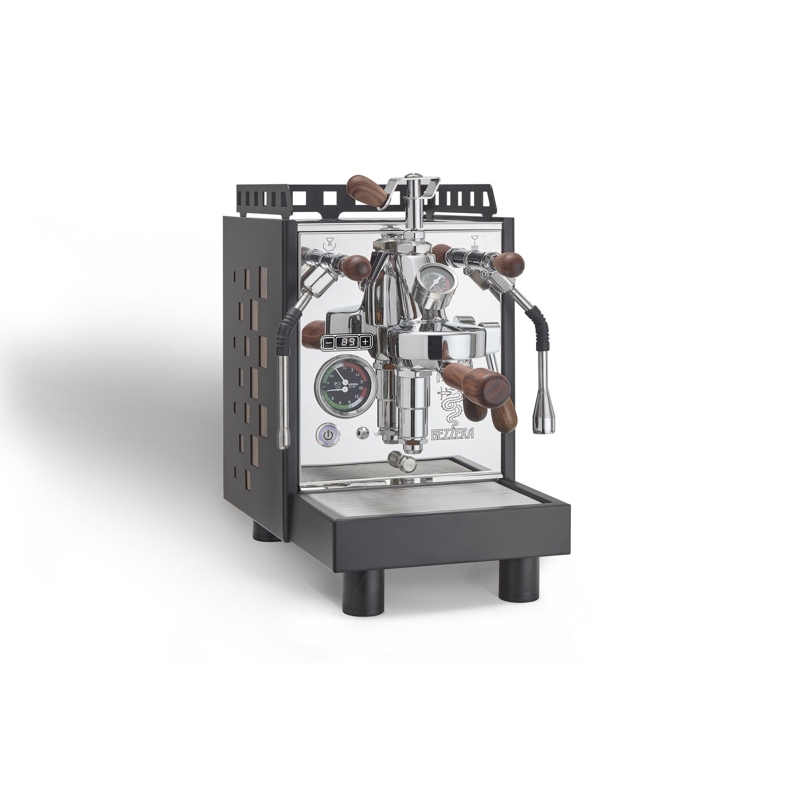 Bezzera Aria Top PID Schwarz, Holzquadrate – Ansicht 2